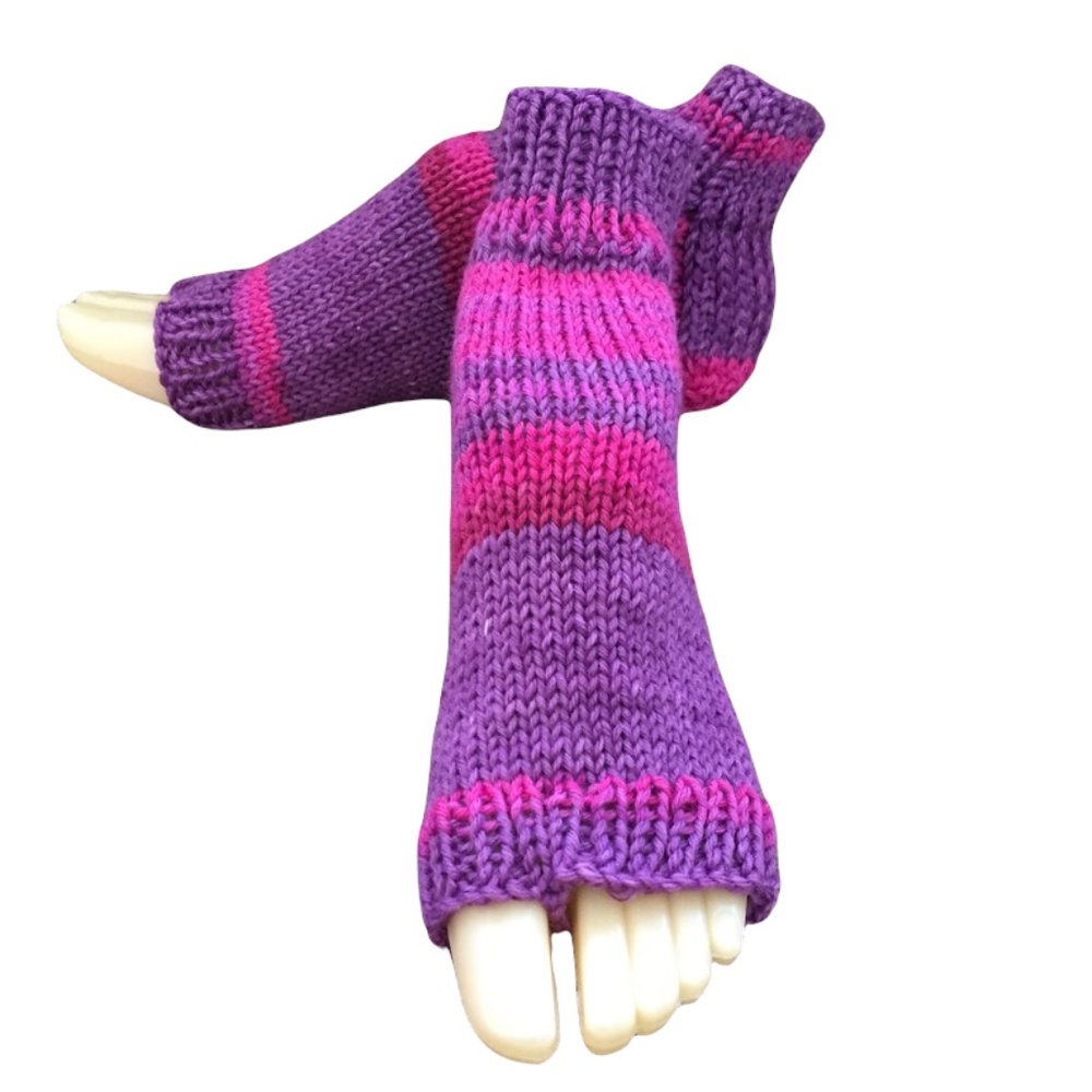 Pedicure / Spa socks - Cashmere and Extra Fine Merino Wool Hand Knit